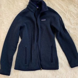 Patagonia Zippered Sweater, XS Navy